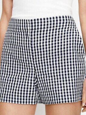 LOFT NWT Gingham Structured Shorts size 4